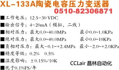 XL-133A 压力变送器