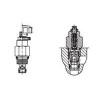 CNC-102-L2.0N,CNC-102-L0.2N,CNC-102-K2.0N,CNC-102-K0.2V,CNC-102-L2.0V,螺纹插装式单向节流阀