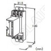 MDP-D12/MDP-D24,直流电源用 最大负载1A 插入型避雷器