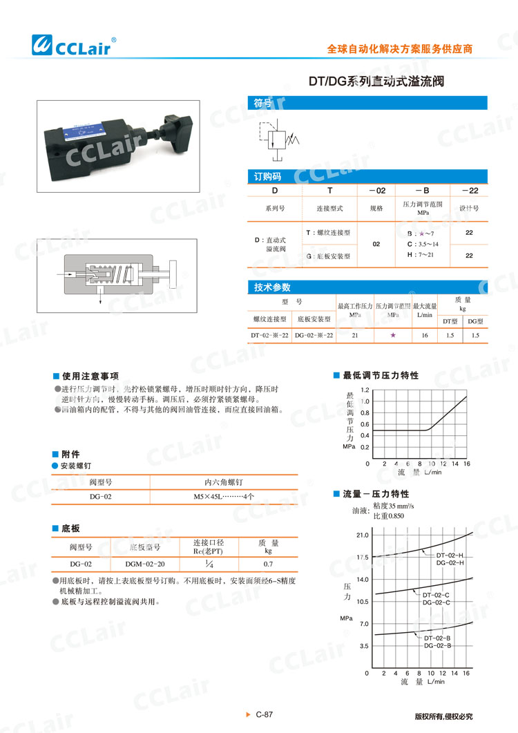 DT、DG系列直动式溢流阀-1