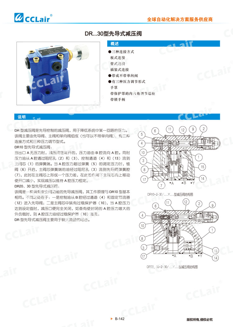 DR 30型先导式减压阀-1